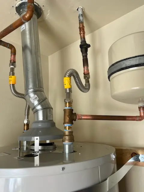 Water heater installation and plumbing repair in Rushsylvania